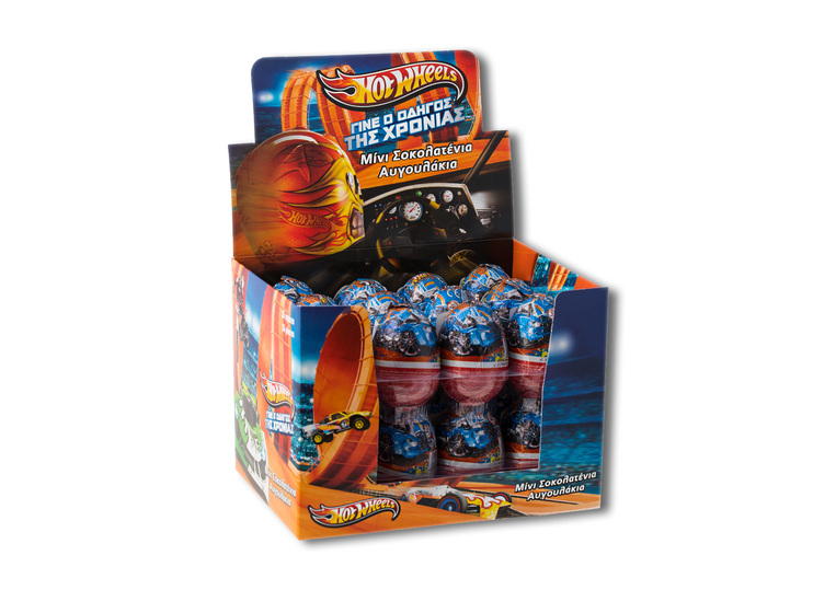 Hot Wheels milk chocolate eggs 20g