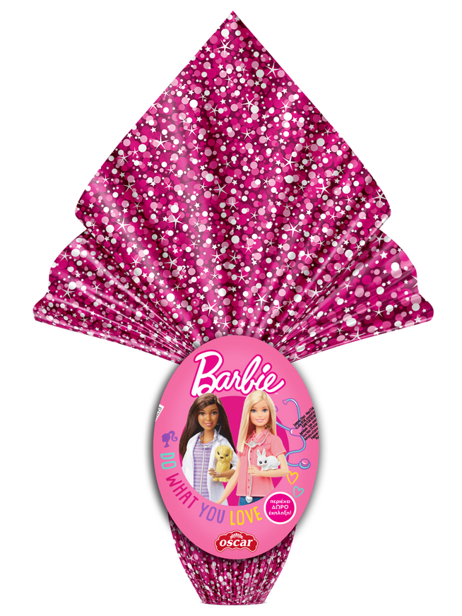 Milk Chocolate Egg BARBIE 80g with Surprise Gift